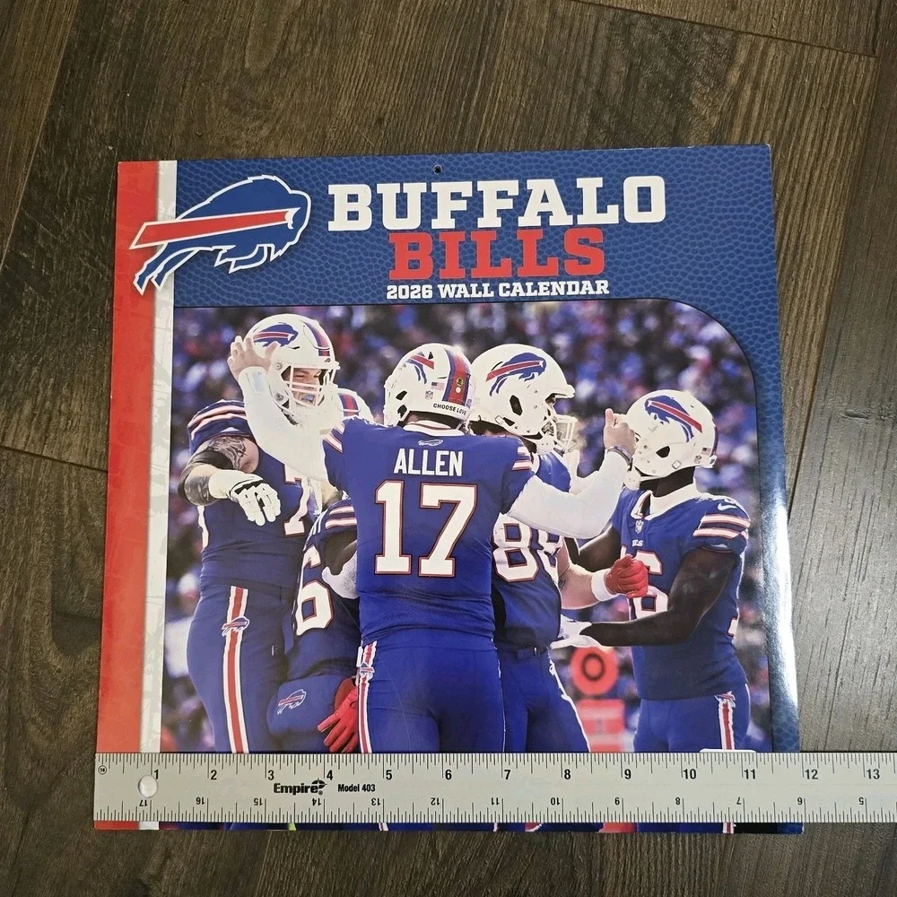 Buffalo Bills 2026 12x12 Team Wall Calendar Wall by‎ Turner Sports